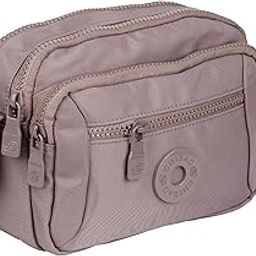 Compact Crossbody Shoulder Bag for Women, Multi-Pocket Nylon Travel Handbag Messenger Purse, Adjustable Strap, Zipper Closure, Lightweight, Waterproof, Everyday Use (Pink)-image-10