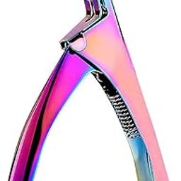Nail Tip Clipper Edge Cutter Adjustable Stainless Steel False Artificial Acrylic Fake Trimmer Manicure Pedicure Sharp Rustproof Blade Clip Tool (Rainbow)-image-12