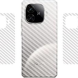 HANUTRIX™ (Pack of 2) Back Lamination Skin Compatible for IQOO NEO 10R 5G || 3D Carbon Fiber Ultra-Thin Protective Film (Transparent) with Easy Installation KIT-picture-19