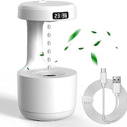 Exxelo "Experience Ultimate Relaxation with 800ml Cool Mist Humidifier | Anti-Gravity Air Humidifier | LED Clock Display | Aroma Diffuser & Night Light with 10-Year Warranty"-18