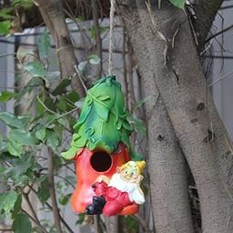 Wonderland Brinjal House with gnome | Hanging Outdoor décor Items | Garden décor for Balcony-image-10