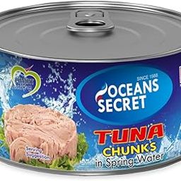 Oceans Secret Canned Tuna Chunks in Spring Water, Improves Immune System and Skin Health, Helps in weight loss, Maintains Heart Health and Blood Pressure | Immunity Booster | Superfood 180gm-image-84