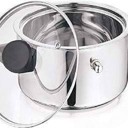 NanoNine Stainlesss Steel Double Wall Milk Boiler, 1 L, 1 Pc-picture-17