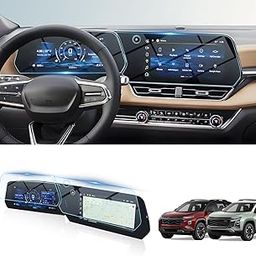 BIBIBO Chevy Equinox Screen Protector for 2025 Chevrolet Equinox 11.6" Navigation Display & 11" Dashboard, Tempered Glass, Anti-Glare and Anti-Scratch Ultra Clear 2025 Chevrolet Equinox-24