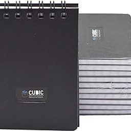 Cubic A7 Wiro Pocket Notebook - Pack of 10 (Black) | Spiral-Bound, Compact & Portable Notepad for Office, School, and Everyday Use-image-27