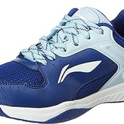 Li-Ning Ultra Speed Non-Marking Badminton Shoe|Indoor Sports|Stability Heel, Prototypical Sole, Lightweight Shoe (Navy Blue/Light Blue,UK 1)-picture-10