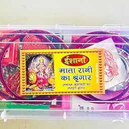 Raahive 16 Solah Shringar Kit for Women (Basic Cosmetics, 16 Pcs Set), Sixteen Embellishments, Solah Shringar Pooja Kit Set for Devi MATA Rani Pooja | Sola Sringar Kit-image-107