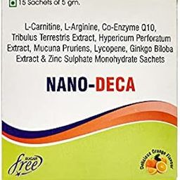 SWAYAMACARE world care begins with self care Nano Deca Orange Flavor 15 Sachet Of 5 Gm, L Carnitine, L Arginine, Co-Enzyme Q10, Tribulus Extract, Zinc,Ginko Biloba,Sugar Free-image-6
