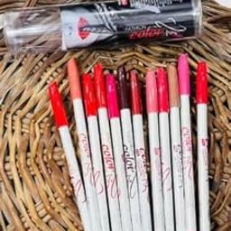 MILEGANA Professional 12-Piece Lip Liner Pencil Set – Multicolor Matte Finish, Long-Lasting & Smudge-Proof, Pack of 1-image-84