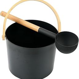MERISHOPP™ Aluminum Sauna Bucket with Ladle Sauna Water Bucket for Spa Sauna Room Hotel|Home & Garden|Yard Garden & Outdoor Living|Pools & Spas|Sauna Parts & Accessories-picture-15