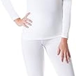 Women s 2pc Thermal Underwear Top Bottom Fleece Lined Long Johns - by Rocky White Small-image-23