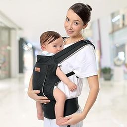 R for Rabbit Comfy Hug Ergo Baby Carrier for New Born | Front and Back Carry Position Adjustable Belt Ergonomic Kangaroo Bags for 4 Months to 2 Years Kids Upto 15 Kg (Black)-image-65