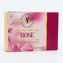 NATURAL BUBBLE BLISS Handmade Rose Soap Cold-Pressed 100g Natural Ingredients Rose Scent (7, 100 G)-image-18