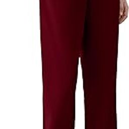 Women's Light Blue Linen Cotton Solid Straight Pant-picture-7