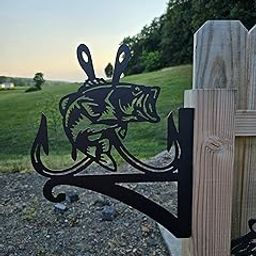 Fish Metal Plant Hanger Bracket, Coastal Hanging Hook for Bird Feeder, Flower Basket, Powder-Coated Outdoor Patio & Lake House Decoration, Housewarming Gifts-image-84