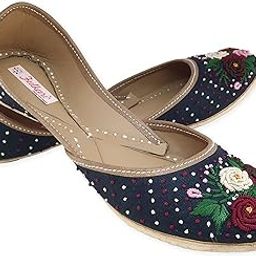 Women's Moonshine Multicolored Toned Jutti | Bite and Pinch Free Soft Jutis Leather | Punjabi Formal Juti | Girl's Wedding Flats | Indian Ladies Mojari | Bridal Ethnic |-image-8