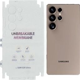 CoverGallary Back Screen Protector for Samsung Galaxy S25 Ultra Unbreakable Matte Membrane, back and side Covered and Easy Installation Pack - 1-18