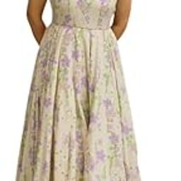 Women's Sleeveless Floral Cotton Maxi Dress | Stylish Long Summer Frock for Women | Western Flared Anarkali Kurti Gown for Casual Party-image-87