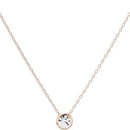Rosegold Minimalistic Chain With Crystal White Stone for Girls and Women | PENDENTS-image-18