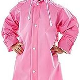 Kids Boy's and Girl's Pvc Lightweight Waterproof Raincoat(Yellow,2-3 Years)-51