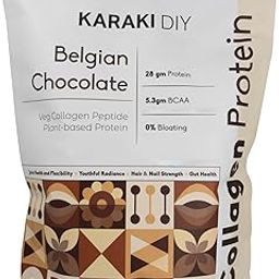 KARAKI ORIGINS Collagen Protein Powder | Belgian Chocolate | 675g x 2 | 6000mg Veg Collagen, 28g Plant Protein, 5.3g BCAA | No Added Sugar | Muscle Recovery | 1-Month Supply-image-75