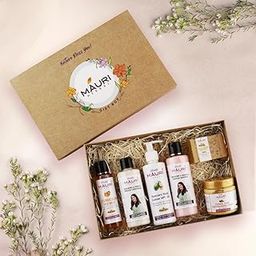 Khadi Mauri Herbal Bath Luxury Gift Set for Couples | Shampoo, Conditioner, Body Wash, Body Lotion, Body Scrub, Face Wash & Handmade Soap Free | Ayurvedic Premium Ingredients for all skin types.-8