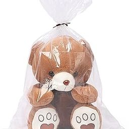 RAAHII 5 Piece Plastic Cover Medium Size Big Teddy Bear Bag Toy Dustproof Waterproof Protector Multipurpose For Storage (5, Medium 3-4 Feet),Transparent-25