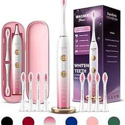 Wagner Stern Adult Switzerland Whiten+ Edition. Smart Electric Toothbrush With Pressure Sensor 5 Brushing Modes And 3 Intensity Levels,8 Dupont Bristles, Premium Travel Case. (Magnolia Gold), 1 count-image-27