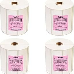 Tudko 50 mm X 35 mm (Smooth White) Direct Thermal Barcode Paper Labels, 3000 Labels in Roll, It is Self-Coated Ink Paper Label, Set of 4 Roll, Self Adhesive Paper Label Roll-7