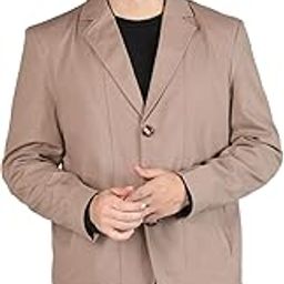 Winter Wear Double Breasted Notch Lapel Tweed Pea Trench Long Coat For Men-image-4