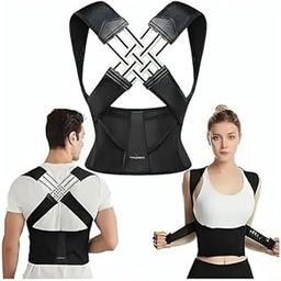 Venganza Posture Corrector Belt For Men & Women | Back Pain Relief Posture Corrector | Shoulder Support Belt | Back Straightener Brace For Spine | Clavicle Support | Universal Size-25