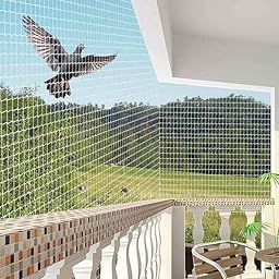 Woohome Anti-Bird Net for Balcony (10 X 4Ft) Heavy Duty UV-Stabilized HDPE Pigeon Net | Bird Protection Net with Installation Kit, Cable Clips & Tying Rope | Bird Control for Home & Garden-28