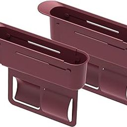 VELURA 2Pcs Car Seat Gap Filler Organizer Auto Accessories Seat Crevice Storage Box Red|20pcs Nylon Cable Ties|Seat Covers| Parts & Accessories-21