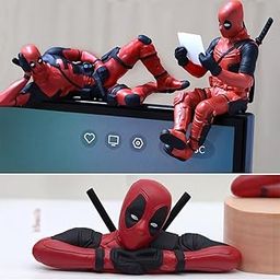 QAWACHH Deadpool PVC Action Figure Set–3 Movable Joint Models for Car Decor, Home & Desk | Unique Superhero Decoration Collectibles (RED)-image-18