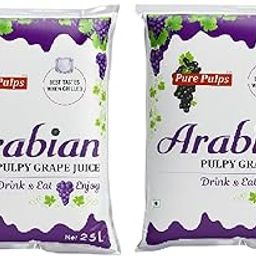 Pure Pulps | Arabian Pulpy Grape Juice – Rich Texture & Refreshing Taste (2.5L Pouch) (Pack of 2)-image-63