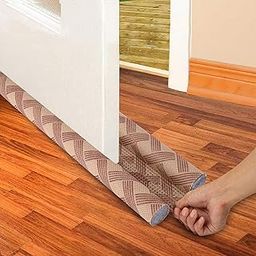 Pivalo Door Bottom Sealing Strip Guard for Home 39 Inches Closers Adjustable Draft Air Stoppers Dust and Insects Repellent (Pack of 1, Light Brown, Max Door Width - 3 cm)-11