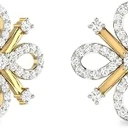 Aucent by PC Jeweller The Nayavi 18KT Yellow Gold and Diamond Earrings-picture-12