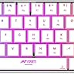 Ant Esports MK1500 Mini 60% Pro RGB Wireless Gaming Keyboard with Membrane Switches for PC / Mobile / Tablets / Laptop / TV's- White-2
