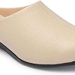 Women's Textured Mules for Women, Open Back Wedge Heel Slip on Formal Shoes & Sandals Girls-6