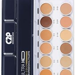 C2P Pro Dermashield 12-in-1 Concealer Palette for Face Makeup | Cream-Based Contour, Color Corrector & Foundation | Hides Blemishes & Dark Circles | High Coverage, Ideal for Oily Skin | 42g-image-30