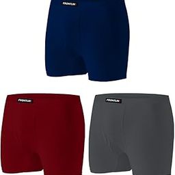 Men's Cotton HUNK_Plain_Long_IE_DRW_3P Regular Solid Trunks (Color & Print May Vary)-5