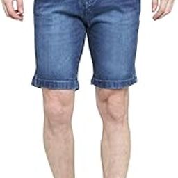 Men Regular Fit Knee Length Casual Wear Denim Shorts | Mid-Rise Crafted with Comfort Fit and High Performance for Everyday Wear-image-42