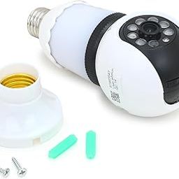FELCA Smart Light Bulb Security Camera, WiFi Enabled, LED Illumination with Night Vision, E27 Base, White-6