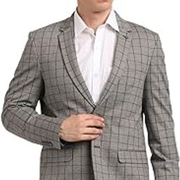 turtle Men Knitted Solid Grey Blazer-picture-37
