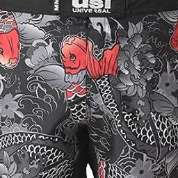 Shorts for Men, 411K Koi Fish MMA Shorts, MMA Shorts for Training & Kickboxing, Fighting Shorts for Martial Arts, Cage Fight, Muay Thai, Boxing-picture-37
