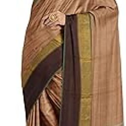 Chettinad South Indian Pure Cotton Saree Without Blouse | Traditional Saree | For Daily and Work Wear (Brown)-16