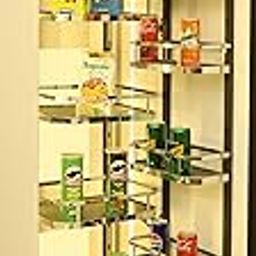 Avocetmobily Tall Kitchen Pantry Storage Unit, Pull-Out Shelving System, Rust Proof Soft Close Kitchen Pantry Unit Storage Drawer Unit - Cabinet Width Required 600mm 12 Baskets (Without Box)-image-41