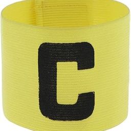 JAZZY PEARLS Captain Armband Football Soccer Sports Adjustable Arm Bands Fluorescent Yellow-image-12