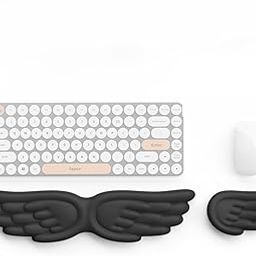 ZORBES® Silicone Forearm Rest Pad & Wrist Support, Soft Memory Foam Desk Armrest Cushion Wrist Pad for Typing & Gaming, Stylish Angel Wings Desk Accessories for Home-image-89