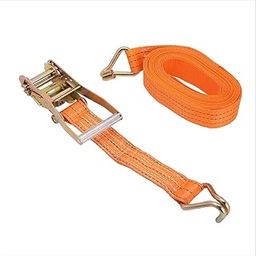 BK Jagan & CO Polyester Cargo Lashing Belt (Orange) Ratchet Belt Loading Belt Strap (8 Meter)-image-1